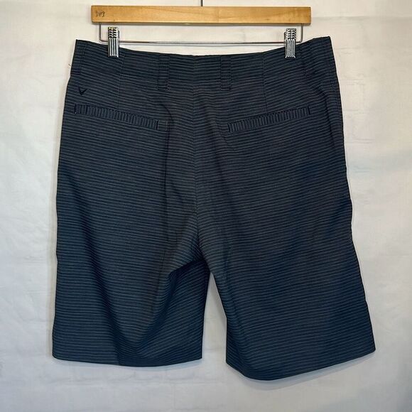 Callaway Mens  Stretch Gray Striped Short with Active Waistband size 34 - Picture 3 of 6